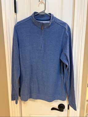 Men's Half-Zip Sweater Pullover in Blue